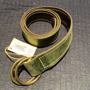 Fly London Reversible Cedar Green/Coffee Brown Ringleb Leather Belt